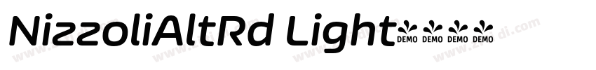 NizzoliAltRd Light字体转换
